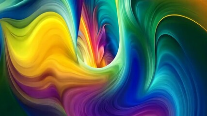 Wall Mural - mesmerizing swirls of color a kaleidoscopic journey through a vibrant abstract world