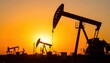 © ABSTRACTARTWORK - Oil extraction process oilfield photography sunset silhouette energy production