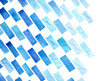© Westend61 - Abstract blue watercolor geometric pattern with rectangles on a white background