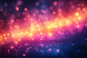 Poster - Vibrant abstract background with bokeh lights, showcasing a beautiful blend of colors and patterns for creative projects and designs.