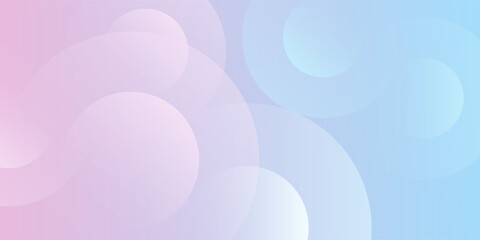 Wall Mural - abstract background .blue and pink gradation. circle effect style. modern minimalist.eps 10