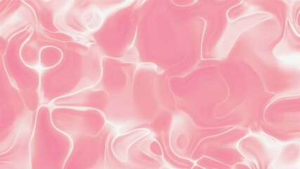 Wall Mural - Abstract fluid pink, white background with soft, glossy texture and seamless looping