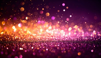Wall Mural - Abstract background with shiny bokeh lights