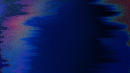 Wall Mural - abstract glitch wave background – futuristic digital noise texture in blue and purple