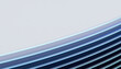 © Connect Images - Abstract curved lines with a blue gradient on a light background. Blender 3D illustration