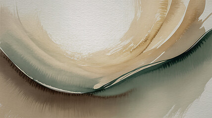 Abstract organic shape background and gouache painted texture