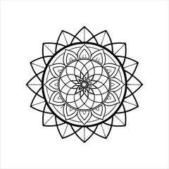Wall Mural - abstract floral sphere ornament design vector illustration