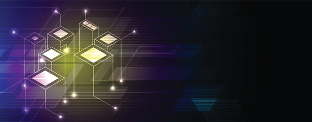 Poster - Abstract high technology and science background