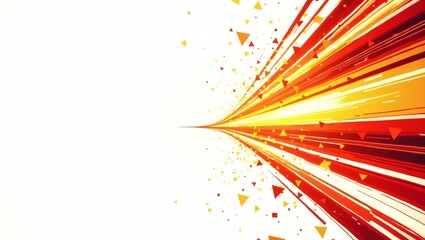 Aufkleber - Dynamic lines of vibrant energy streaking across the frame, evoking a sense of speed and motion.