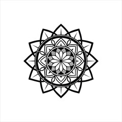 Wall Mural - abstract geometric vector pattern illustration with star and circle elements