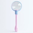 © Noreen - Playful toy bubble wand with curvy, fun shapes set against white.