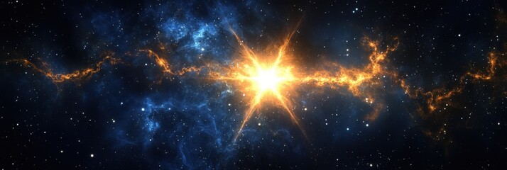 Wall Mural - christmas sky. abstract background of bright blue sky over bethlehem, signaling the birth of jesus c