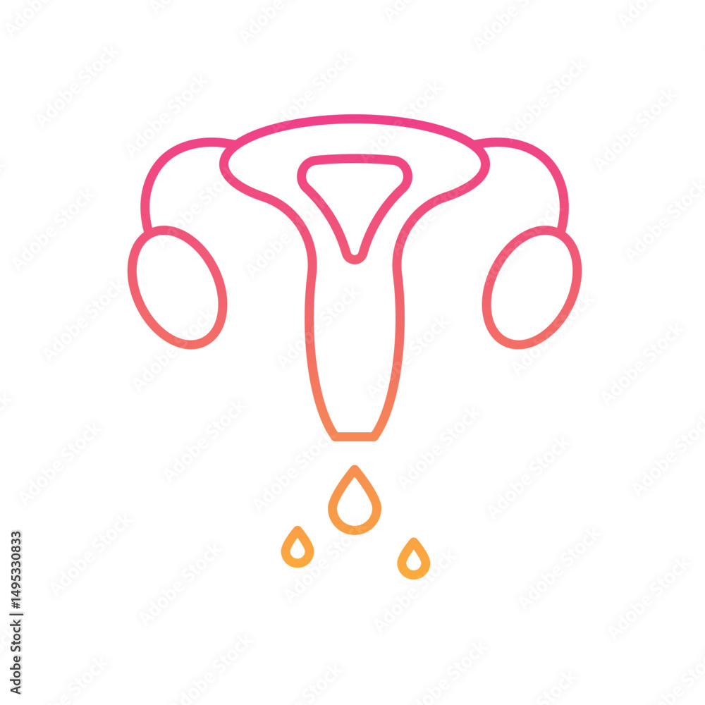 Vaginal Discharge Icon Vector Stock Vector Adobe Stock