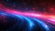 © waok.cepu67 - Cosmic swirl of pink & blue light trails