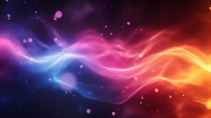 Wall Mural - Colorful Abstract Flowing Light Waves Fusion Representing Energy and Motion.