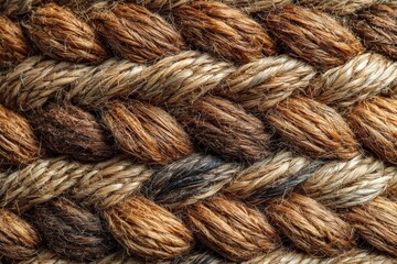 Aufkleber - Textured woven natural fibers create a visually striking surface suitable for various craft projects