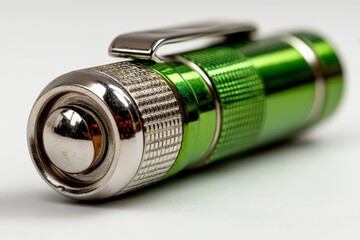 Poster - Compact green flashlight designed for versatility and efficiency in various situations