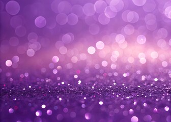 Wall Mural - abstract purple bokeh background with glitter