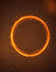 Wall Mural - Abstract orange bokeh, vibrant blurred circles  Festive, energetic background ,  luminosity,  luminosity
