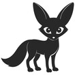 © Tanmoycre8 - Fennec Fox Silhouette Cute Cartoon Character Big Ears Isolated Vector Illustration