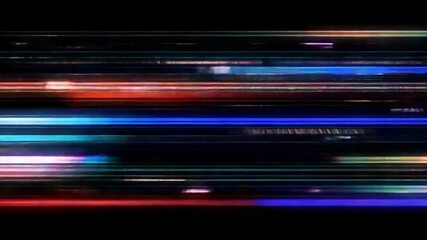 Abstract digital lines light with a blur effect, create a sense of speed and motion.