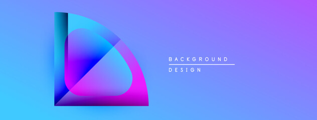 Leinwandbilder - Abstract gradient design. Vivid blue, purple hues create dynamic visual effect. Modern background suitable for presentations, websites.