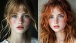 © @Luthfi - Blonde and Redhead: A Stunning Portrait Diptych