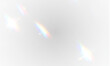 © Igor - Magic PNG prism with radiant light beam, shiny glasses and glowing diamond, colourful sparkle streak, lens flare and abstract optical effect, fantasy filter with iridescent overlay background