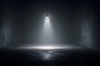 © Valerii - Floating light casts an ethereal glow in a dark, abandoned space, evoking mystery and solitude in the stillness of night