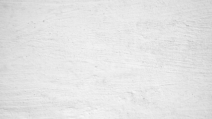 Aufkleber - white rough plaster concrete cement facade wall texture, broom finish background banner