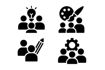 Poster - Group activities highlighting creativity, collaboration, and innovation in a learning environment