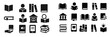 © Zaleman - Variety of black and white icons representing books, reading, and libraries in a casual learning environment