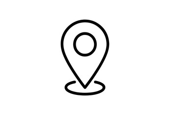 Leinwandbilder - Location pin icon representing navigation in digital maps for easy access and directions