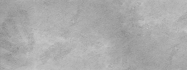 Poster - grey gray white stone concrete wall plaster facade cement tile texture background panorama banner long