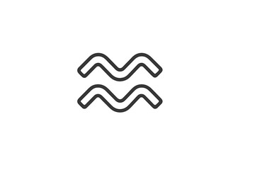 Poster - Unique wave design creates a modern visual pattern suitable for various artistic applications