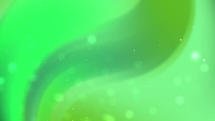 Wall Mural - Abstract blurred wavy green fluid background with bokeh effect, soft texture and seamless looping