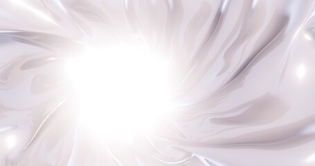 abstract white background curved pattern in design 3d render