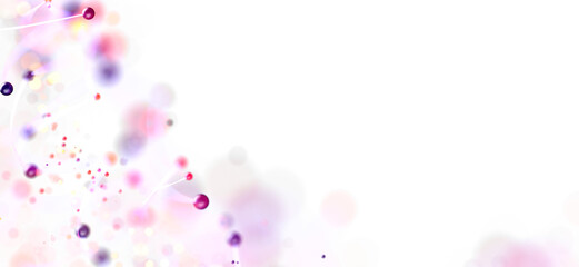 Aufkleber - Soft, dreamy background with pink and purple bubbles. Perfect for websites, presentations, and more!