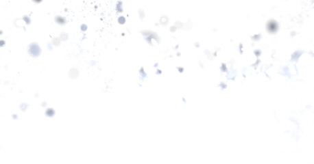 Aufkleber - Soft, light grey particles floating on white background. Ideal for overlay or background.