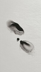 Aufkleber - Neo-Analog Expressionism Fluid Ink Abstraction with Post-Digital Texture - Minimalist Design Element for Creative Branding and Conceptual Marketing Narratives