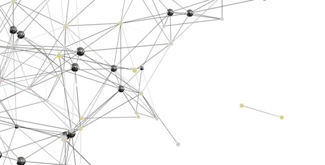 Leinwandbilder - Modern abstract image of a network connection, ideal for technology or business concepts.