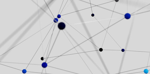 Leinwandbilder - Stock photo of an abstract network.  Perfect for tech, communication, and connection concepts.