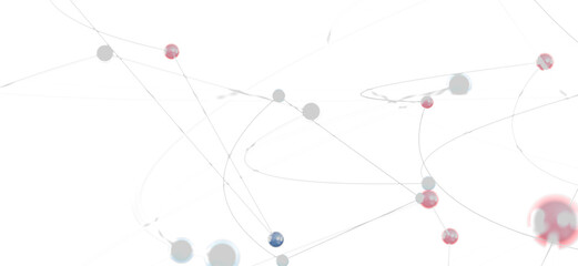 Poster - Abstract image of network connections and data flow. Ideal for technology, communication, and networking concepts.