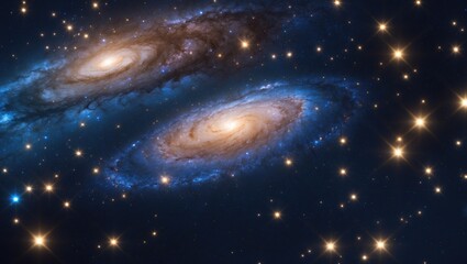 Wall Mural - a cosmic view of a galaxy and stars