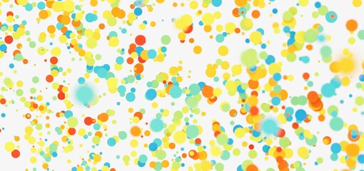 Aufkleber - Bright, cheerful background of colorful floating bubbles. Perfect for websites, presentations, and more!