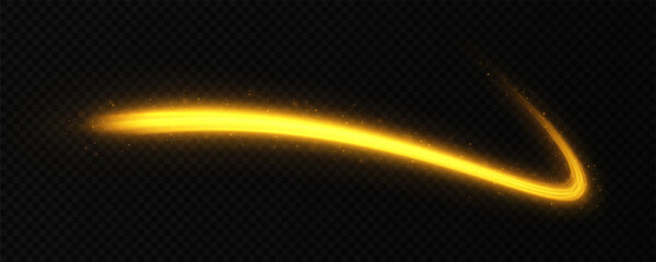 Wall Mural - glowing speed lines with light effect. glittering flow of magical trail. shining wavy lines with spa