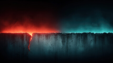 Wall Mural - brushed metal background with digital glitch effect, futuristic corrosion