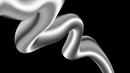 Aufkleber - Abstract metallic 3d liquid wave tech elegant background. Video animation Ultra HD 4K 3840x2160