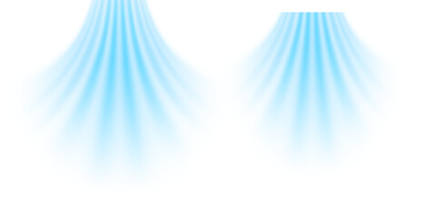 Fototapete - Air flow set of vector elements on a white background. Abstract light effect blowing from an air conditioner, purifier or humidifier. Dynamic blurred flow motion