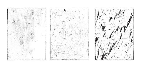 Aufkleber - Grunge Urban Backgrounds set.Texture Vector.Dust Overlay Distress Grain ,Simply Place illustration over any Object to Create grungy Effect .abstract,splattered , dirty, texture for your design
